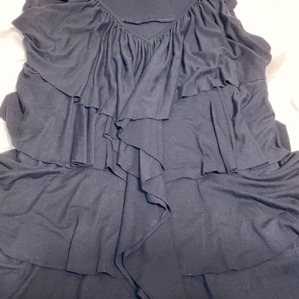 Cynthia Rowley Black Ruffle Dress - Picture 4 of 7